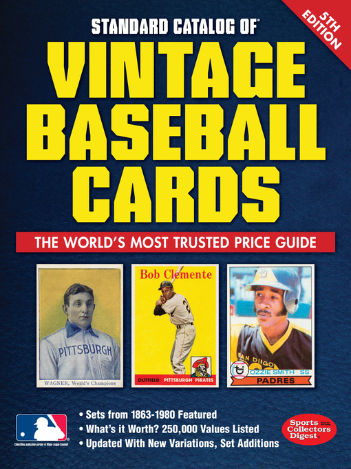 Cover image for Standard Catalog of Vintage Baseball Cards